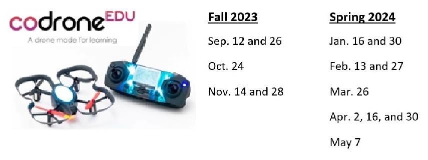 codrone image and meeting dates